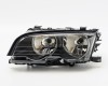 BMW 3 E46 98->01 COUPE head lamp L H7/H7 black with motor