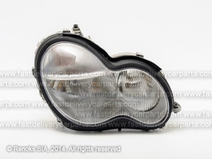 MB C W203 00->07 head lamp R H7/H7 pneumatic adjustment 00->02 HELLA