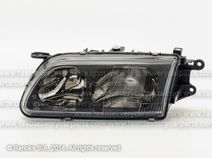 MZ 626 97->00 head lamp L H1/H7 with motor ar vaciniem TYC