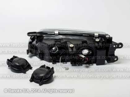 MZ 626 97->00 head lamp R H1/H7 electrical with motor DEPO