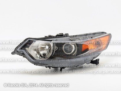 HN Accord 08->11 head lamp L H1/HB3 black rim electrical DEPO