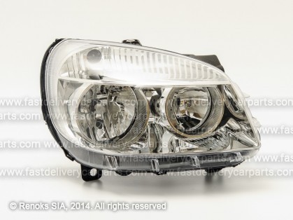 FT Doblo 06->10 head lamp R H1/H7 with motor MARELLI