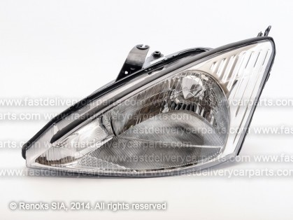 FD Focus 98->04 head lamp L H4 98->01 silver rim electrical TYC