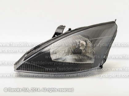 FD Focus 98->04 head lamp L H4 98->01 black with motor DJ AUTO