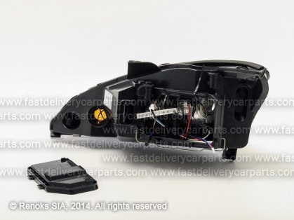 FD Focus 98->04 head lamp R H1/H7 01->04 silver rim electrical TYC