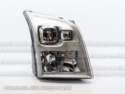 FD Transit 06->13 head lamp R H4 electrical with motor TYC