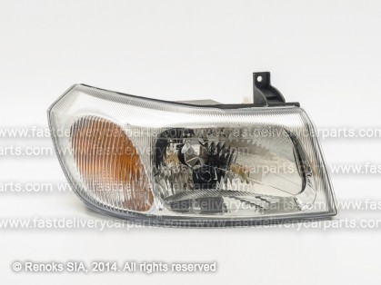 FD Transit 00->06 head lamp R H4 silver rim 00->02 electrical DEPO