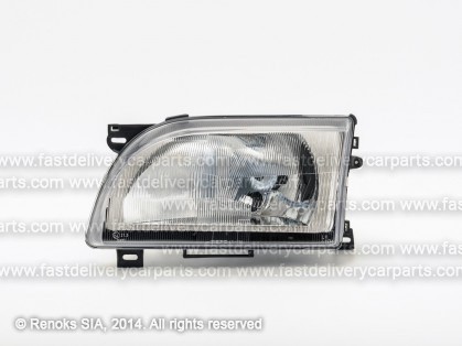 FD Transit 94->00 head lamp L H4 electrical with plastic glass DEPO