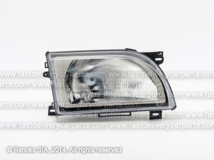 FD Transit 94->00 head lamp R H4 electrical with plastic glass DEPO