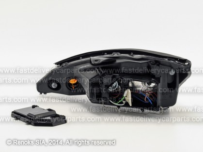 FD Focus 98->04 head lamp R H1/H7 01->04 silver rim electrical DEPO