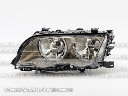 BMW 3 E46 98->01 head lamp L H7/H7 light with motor DEPO