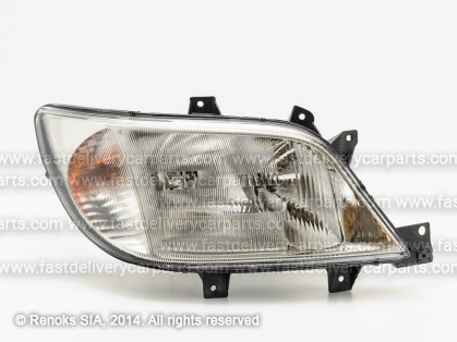 MB Sprinter 00->06 head lamp R H1/H7 00->03 with motor with bulbs HELLA