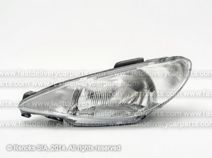 PG 206 98->09 head lamp L H4 electrical 98->03 DEPO