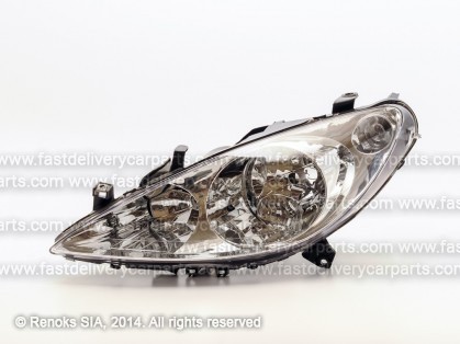 PG 307 01->05 head lamp L H1/H7 electrical with motor DEPO