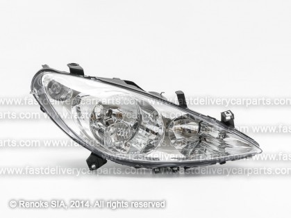 PG 307 01->05 head lamp R H1/H7 electrical with motor DEPO