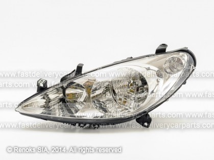 PG 307 01->05 head lamp L H1/H7 elctrical with motor MARELLI