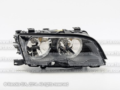 BMW 3 E46 98->01 COUPE head lamp R H7/H7 with motor BLACK MARELLI