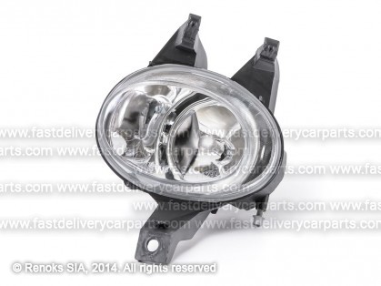 PG 206 98->09 fog lamp L H1 without cover TYC