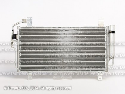 MZ 6 02->07 condenser 680X330X16 with integrated receiver dryer 1.8/2.0/2.3