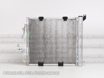 OP Astra 04->09 condenser 410X380X17 with integrated receiver dryer 1.3D/1.7D/1.9D