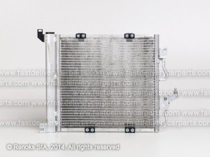 OP Astra 04->09 condenser 410X380X17 with integrated receiver dryer 1.3D/1.7D/1.9D