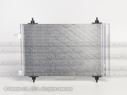 PG 307 01->05 condenser 570X360X16 with integrated receiver dryer 1.4/1.6/2.0/2.0D SRLine