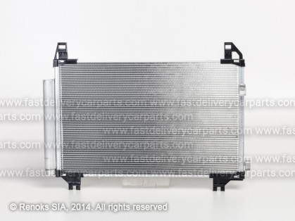 TT Yaris 06->09 condenser 545X340X16 with integrated receiver dryer 1.4D-4D KOYO