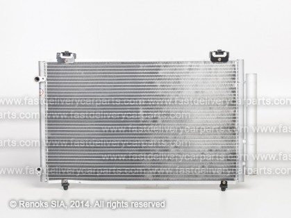 TT Corolla 04->06 condenser 640X395X15 with integrated receiver dryer 1.4/1.6/1.8/1.4D-4D/2.0D-4D SRLine