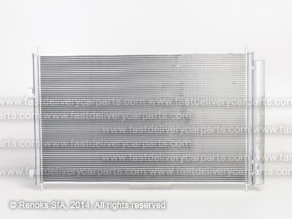 TT Rav4 06->09 condenser 705X420X16 with integrated receiver dryer 2.0/2.0D-4D/2.2D-4D SRLine