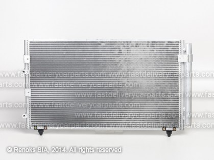 TT Previa 00->05 condenser 770X445X16 with integrated receiver dryer 2.4/2.0D-4D