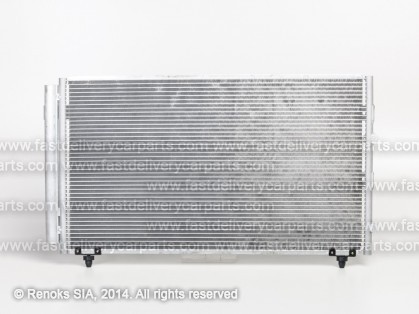 TT Previa 00->05 condenser 770X445X16 with integrated receiver dryer 2.4/2.0D-4D