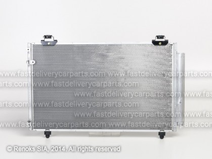 TT Corolla Verso 04->09 condenser 645X388X16 with integrated receiver dryer 1.6/1.8/2.0D-4D KOYO