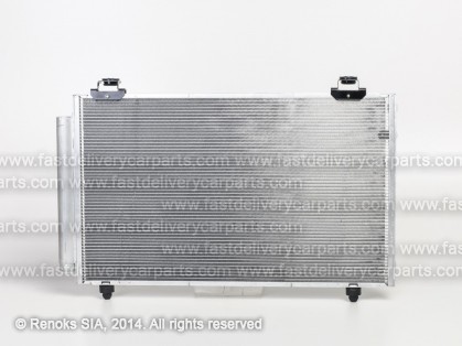 TT Corolla Verso 04->09 condenser 645X388X16 with integrated receiver dryer 1.6/1.8/2.0D-4D KOYO