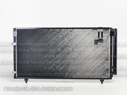 TT Avensis Verso 01->04 condenser 745X390X16 with integrated receiver dryer 2.0/2.0D-4D