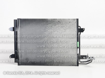 VW Caddy 04->10 condenser 580X445X16 with receiver dryer 1.4/1.6/2.0/1.9D/2.0D