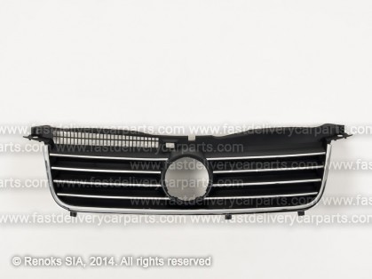 VW Passat 00->05 grille with chrome