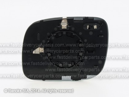 VW Touareg 02->06 mirror glass with holder R heated convex