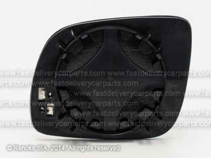 VW Golf 98->03 mirror glass with holder R heated convex