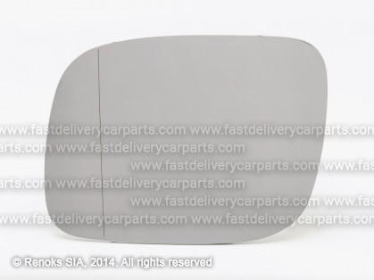 VW Touareg 02->06 mirror glass with holder L heated aspherical