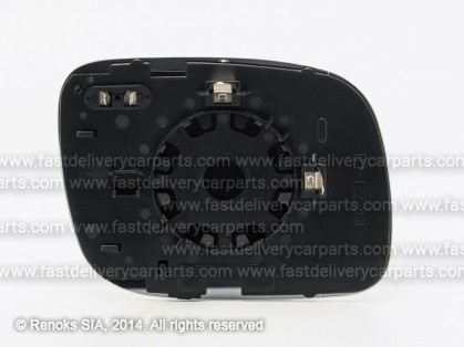 VW Touareg 02->06 mirror glass with holder L heated aspherical