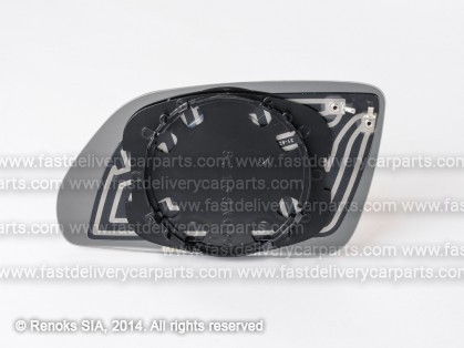 VW Polo 05->09 mirror glass with holder R heated convex VIEW MAX