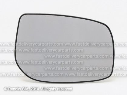 TT Yaris 06->09 mirror glass with holder R convex square fastening