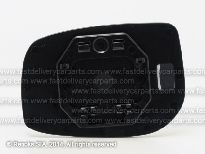 TT Yaris 06->09 mirror glass with holder R convex square fastening