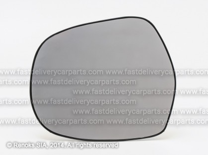 TT Land Cruiser FJ120 03->09 mirror glass with holder L heated convex