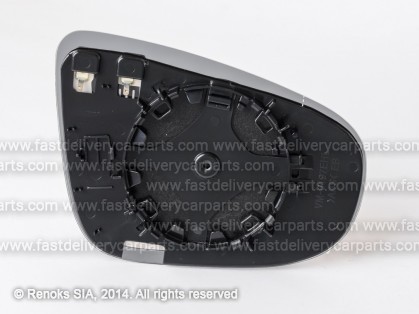 VW Golf 09->12 mirror glass with holder L heated aspherical HB VIEW MAX