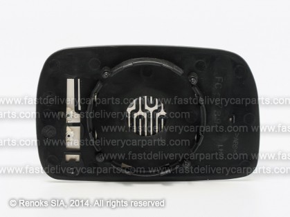 VW Polo 94->99 mirror glass with holder L heated aspherical TW