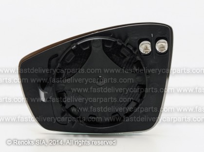 VW Polo 09->17 mirror glass with holder R heated convex TW