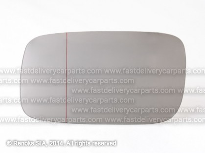 VW Passat 88->93 mirror glass L aspherical with adhesive tape TW