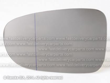 VW Sharan 95->00 mirror glass L aspherical with adhesive tape 95->98 TW