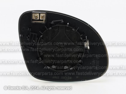 VW Sharan 10-> mirror glass with holder L heated aspherical VIEW MAX